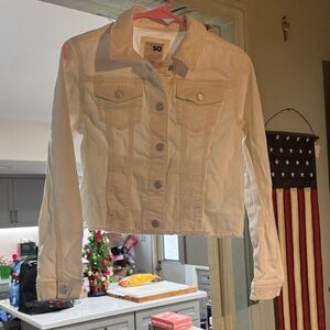 SO Girls White Denim Jacket